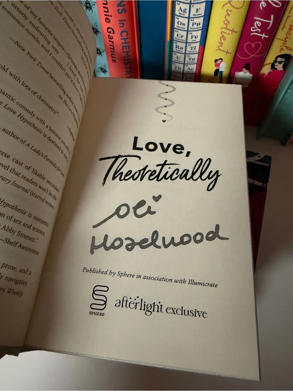 Afterlight Love Theoretically Ali Hazelwood Both Dust Jackets Signed by Author